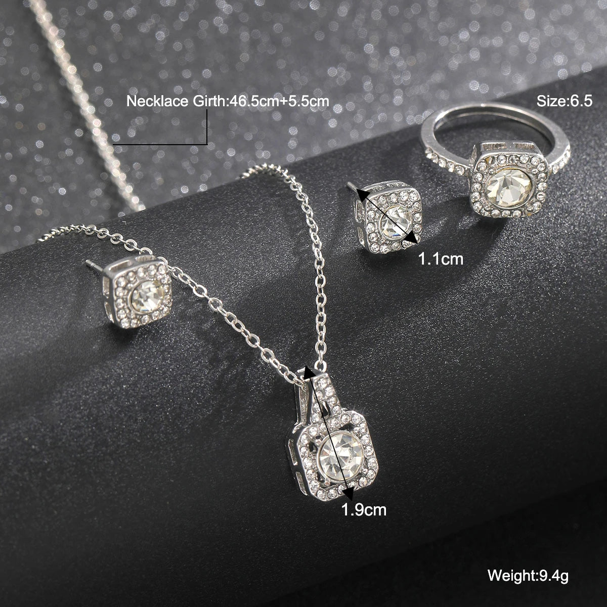 Para Crystal Jwelery Set